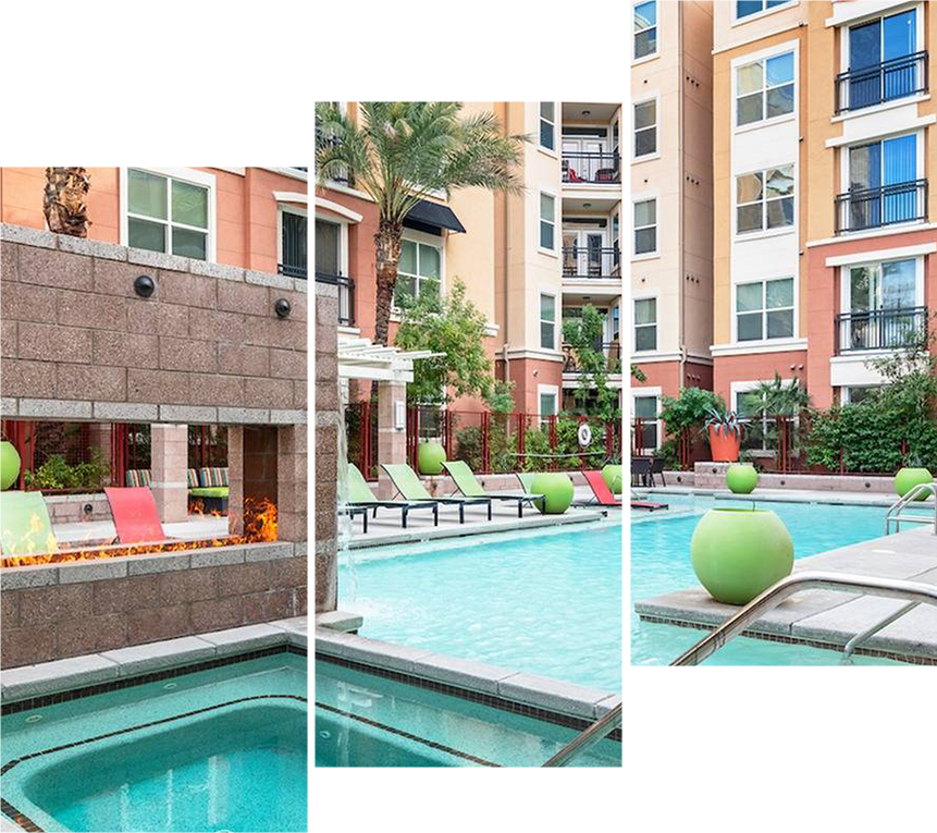 Resort style pool